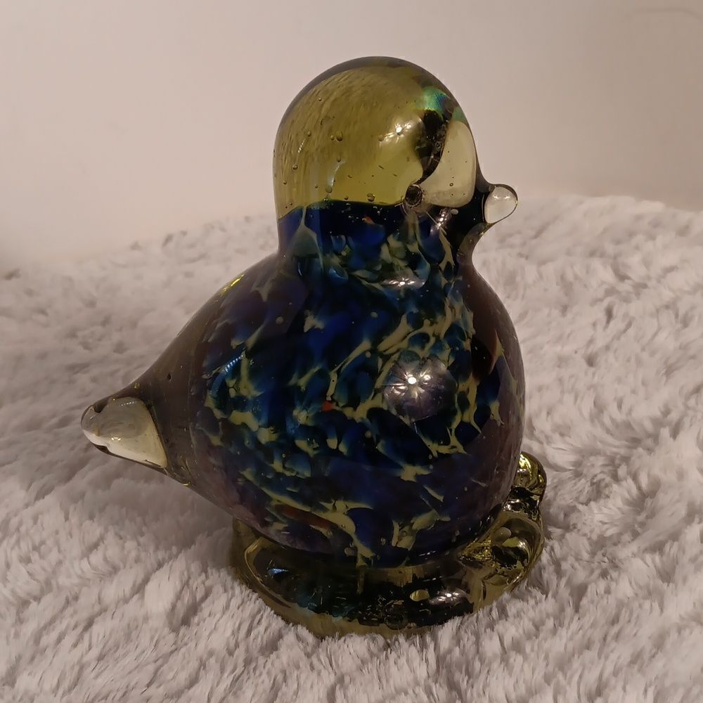 Vtg 1970 Glass Bird Figurine - Picture 3 of 5